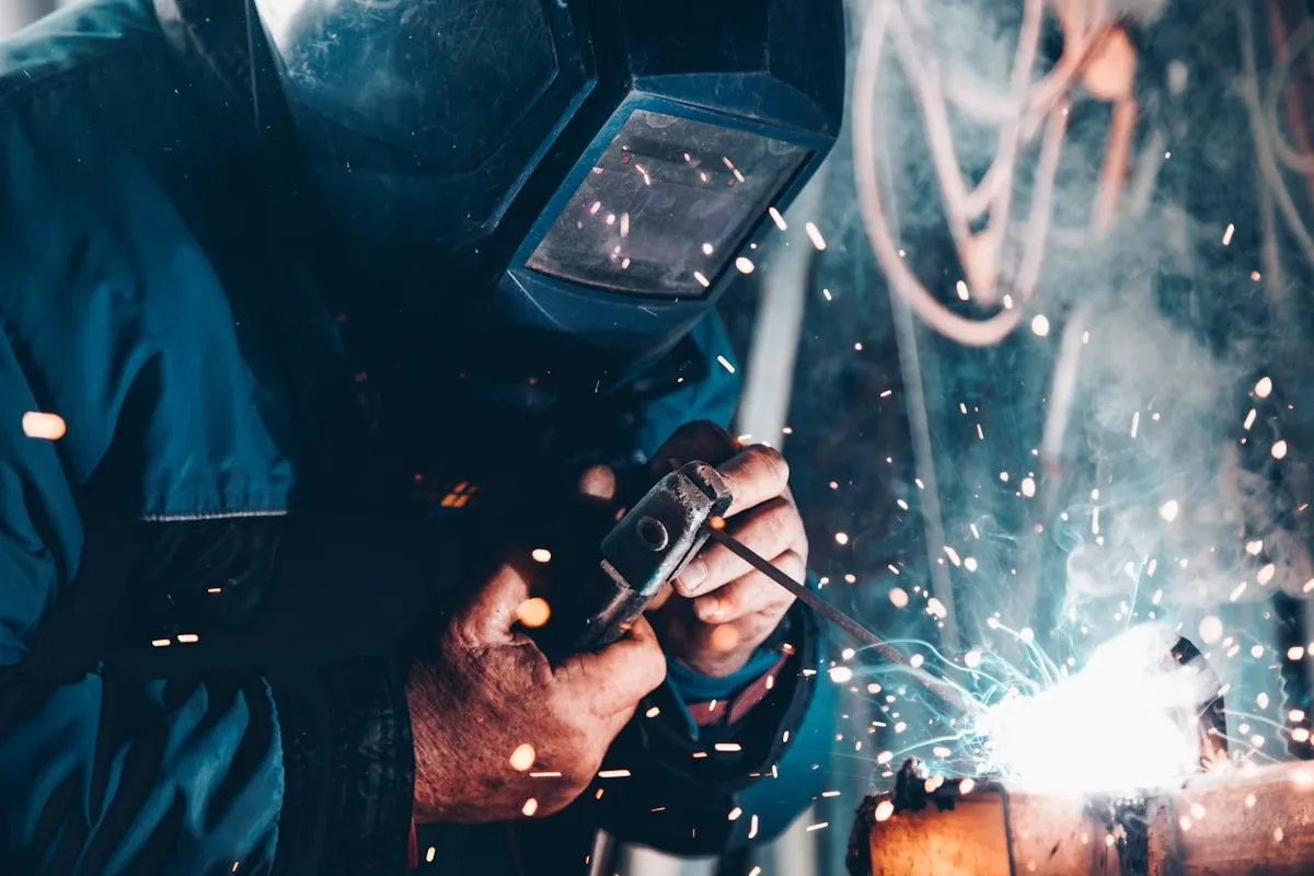 Precision machining equipment close-up